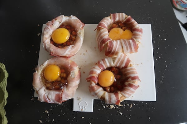Italiaanse bollen klaar om op de BBQ te gaan