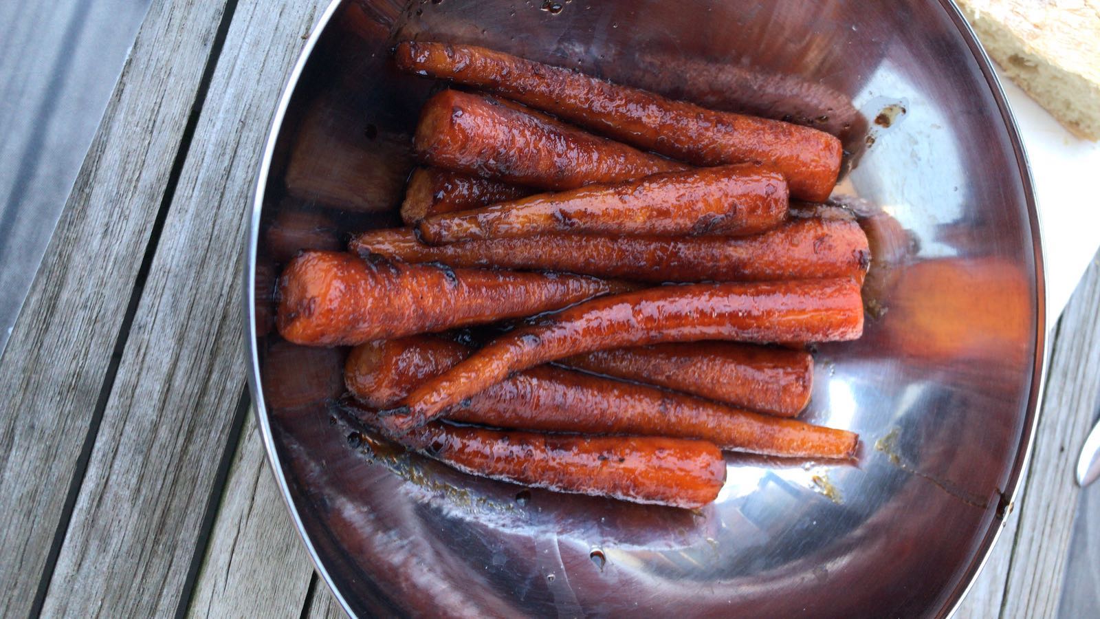 Gekarameliseerde Wortels van de Barbecue